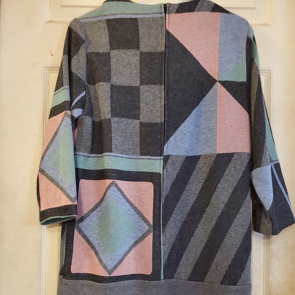 KC Spencer New York dresses. Aztek Abstract Geometric Southwest Multicolor Dress - Picture 5 of 7